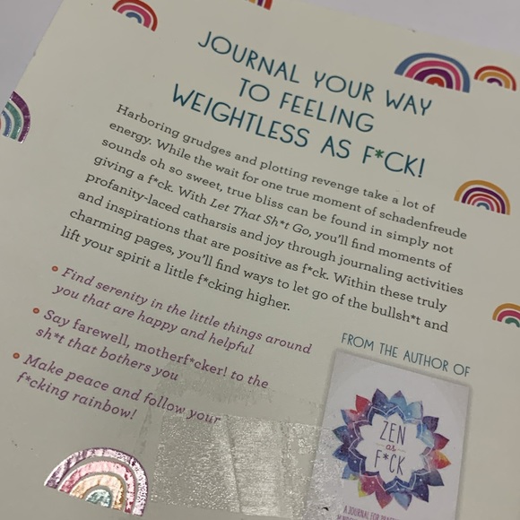 Zen Paperback Journal "Let That Sh*t Go" by Monica Sweeney - Picture 5 of 11